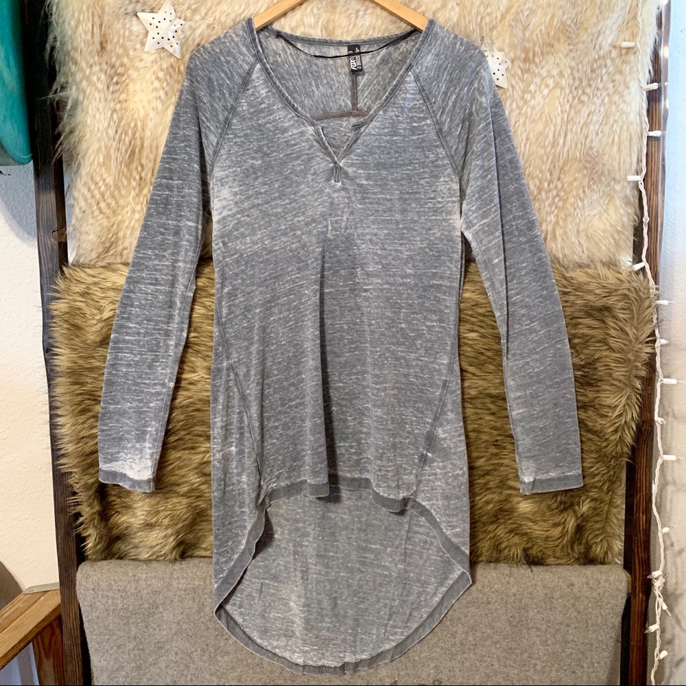 Fox Racing Grey Long Sleeve Tunic T-Shirt